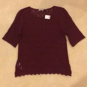 NWT LOFT Lace Top (Small)